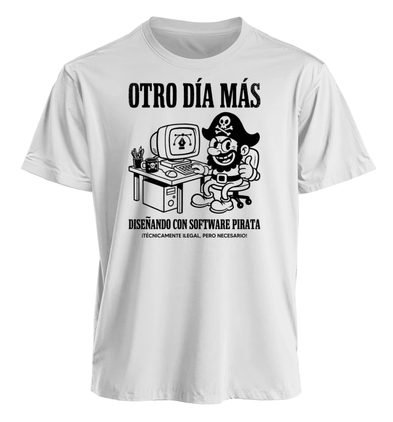 Otro Día Más Diseñando con Software Pirata