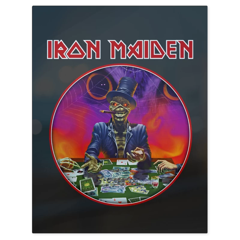 Iron Maiden Poker – Print Metálico