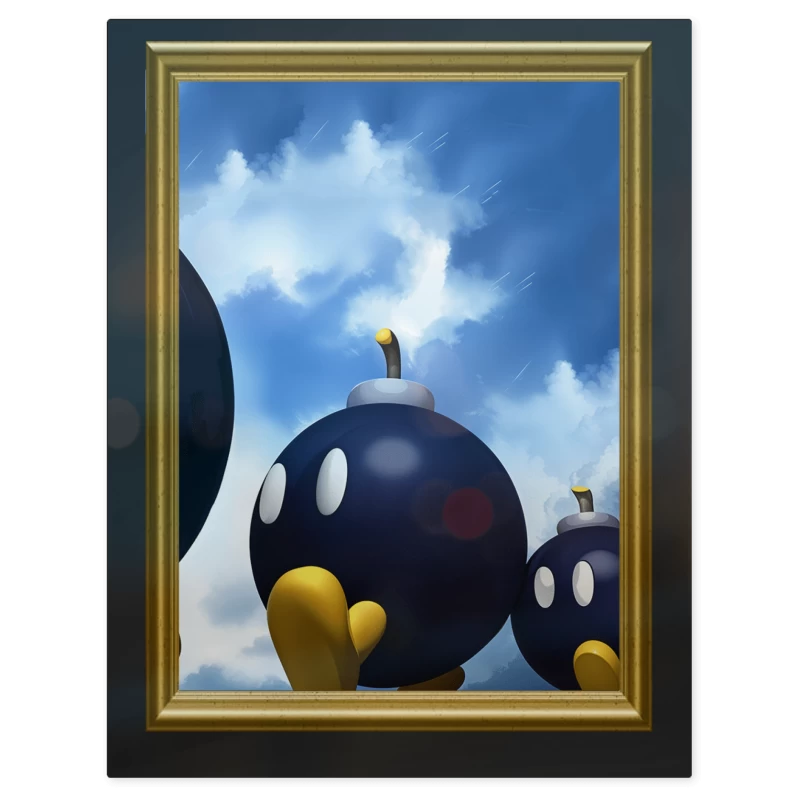 Bob-Omb Pintura – Print Metálico