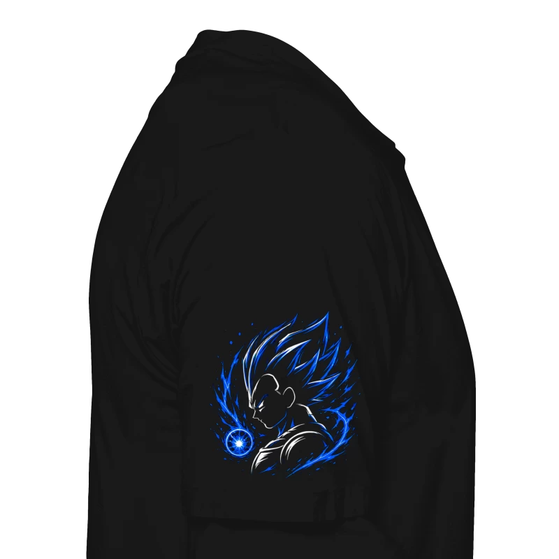 Polera Anime Dragon Ball Vegeta Super Saiyajin | Frente + Manga