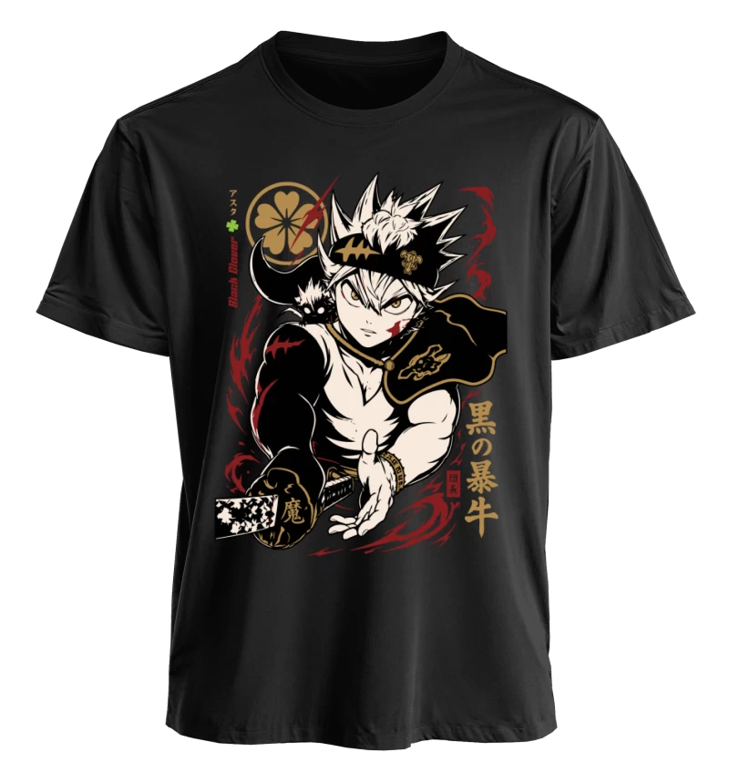 Polera Black Clover Asta Black Dark Man