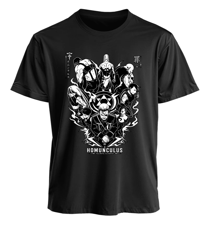 Polera Fullmetal Alchemist Homunculus Seven Deadly Sins