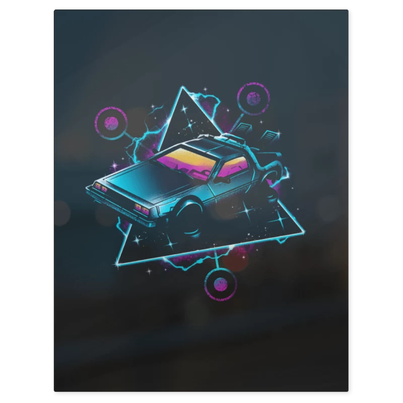 Delorean Back to the Future – Print Metálico
