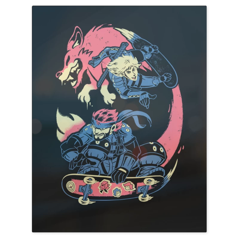 Metal Gear Solid Skate – Print Metálico