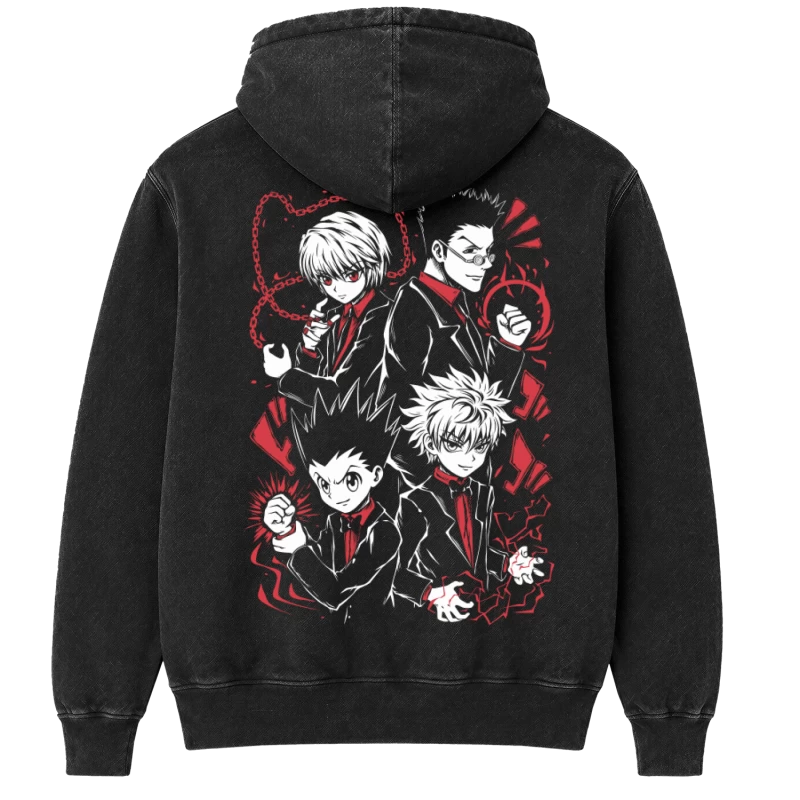 Polerón negro - Gon, Killua, Kurapika y Leorio - Hunter X Hunter