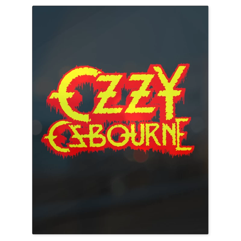 Ozzy Osbourne Logo – Print Metálico