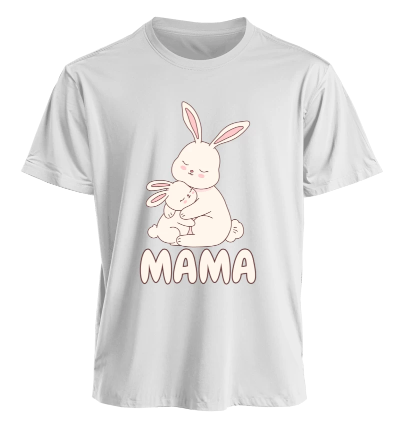 Polera Mama & Mini Conejitos (Adulto y Talla 2-6)