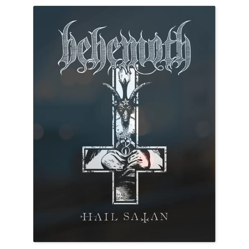 Behemoth Hail Satan – Print Metálico
