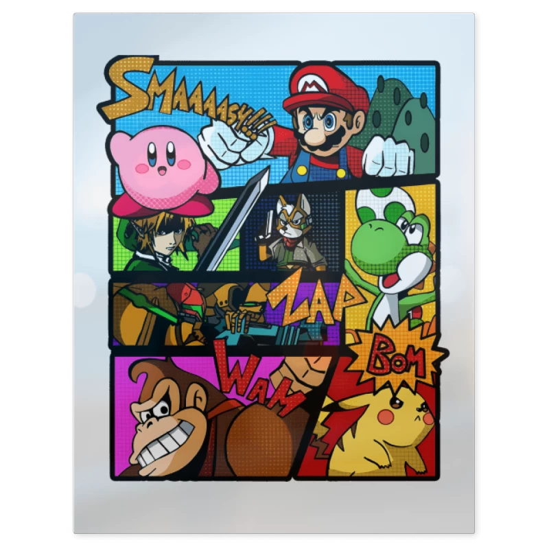 Smash Bros – Print Metálico