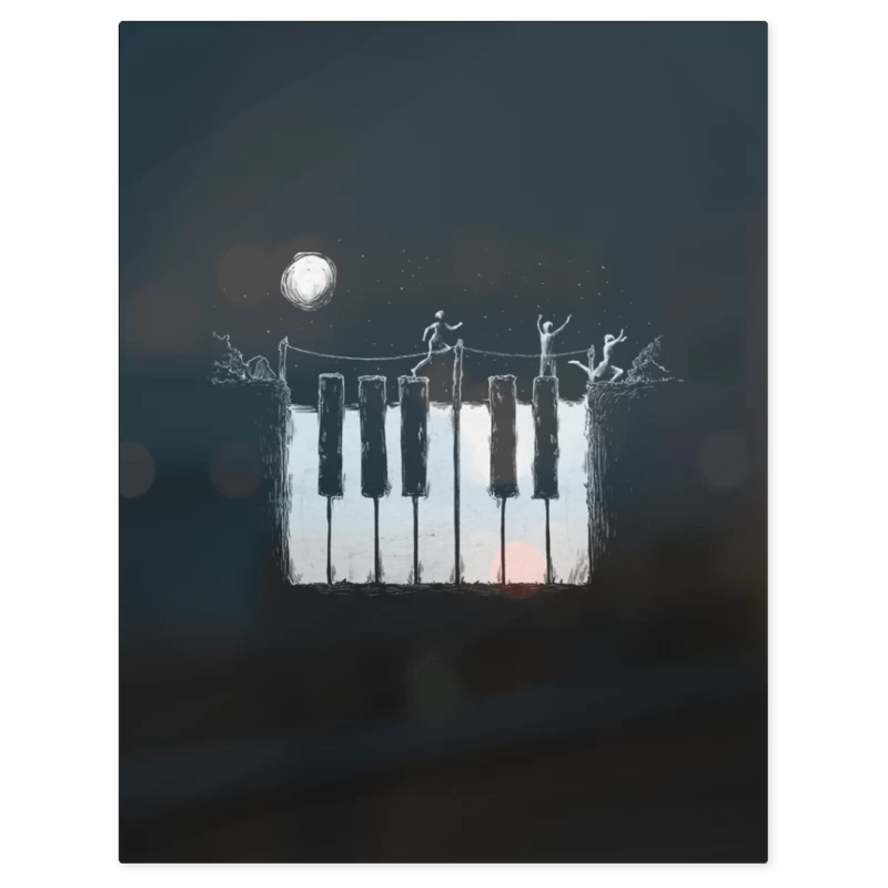 Piano Noche – Print Metálico