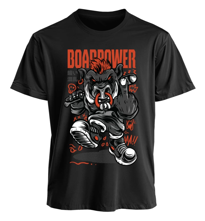 Polera polo cuello redondo BOARPOWER