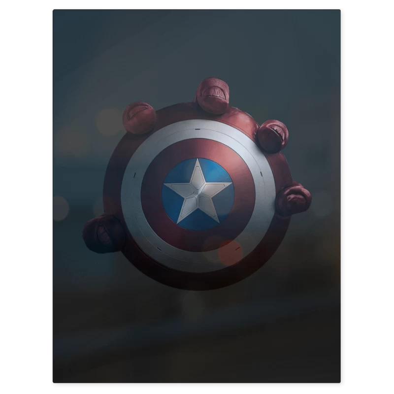 Escudo Capitan America – Print Metálico