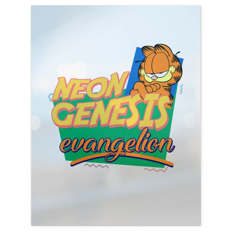 Neon Genesis Evangelion Garfield – Print Metálico