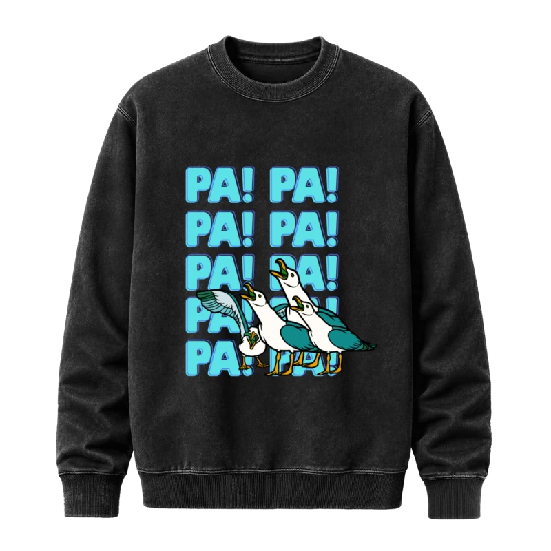 Pa! Pa! Pa! — Regalo divertido para papá con gaviotas, humor y Día del Padre, para papás que ya conocen ese grito de memoria