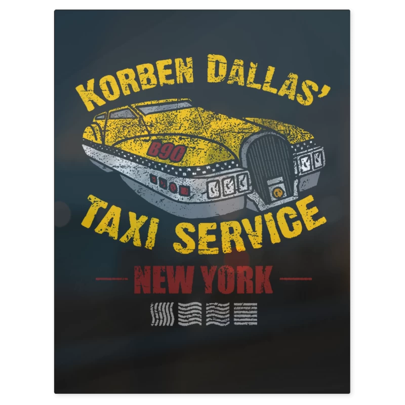Korben Dallas Taxi – Print Metálico