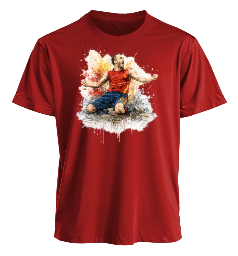 Polera "Andrés Iniesta - 93:00 (Sudáfrica 2010)"