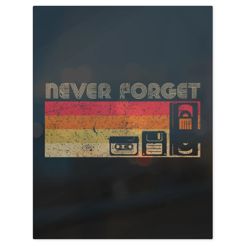 Never Forget Oleskul – Print Metálico