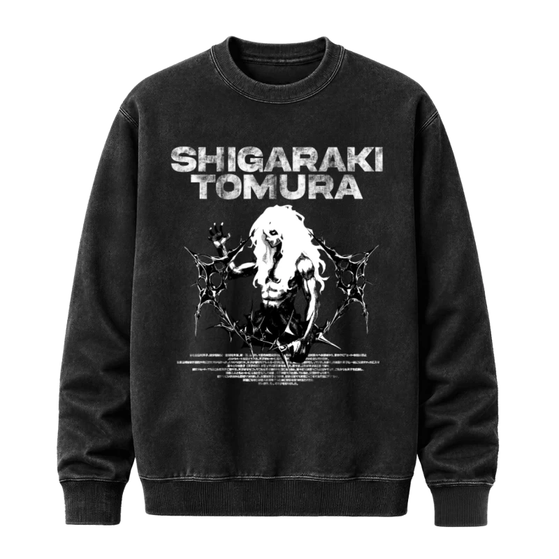 Polerón polo Acid Wash - Tomura Shigaraki
