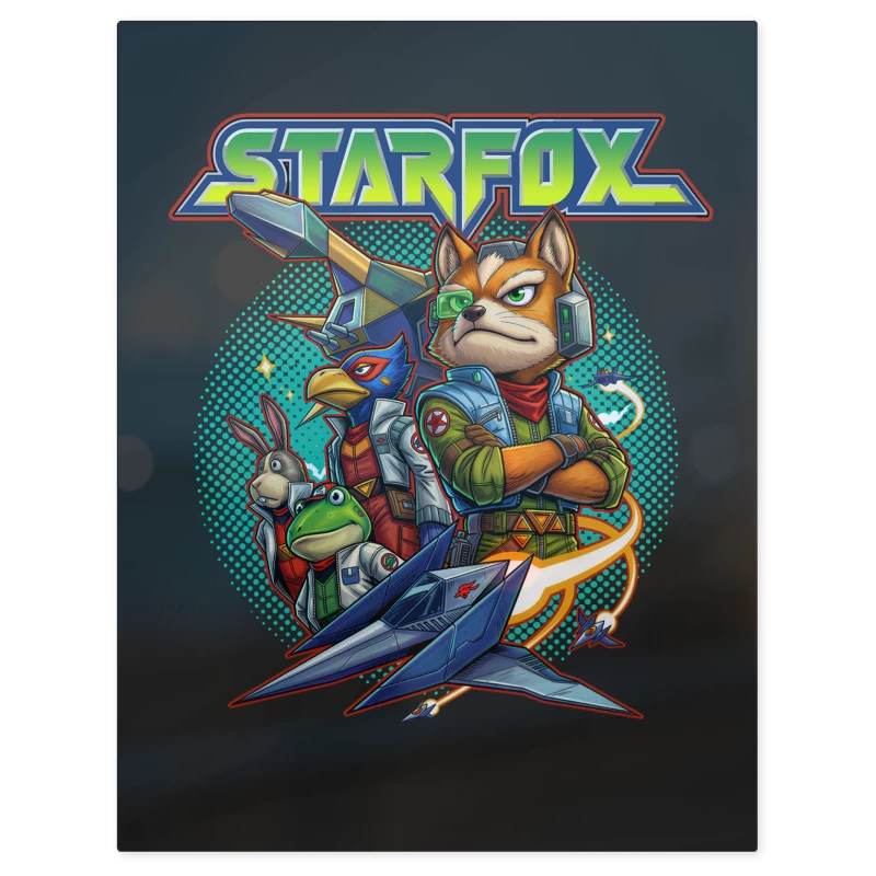 Equipo Star Fox – Print Metálico
