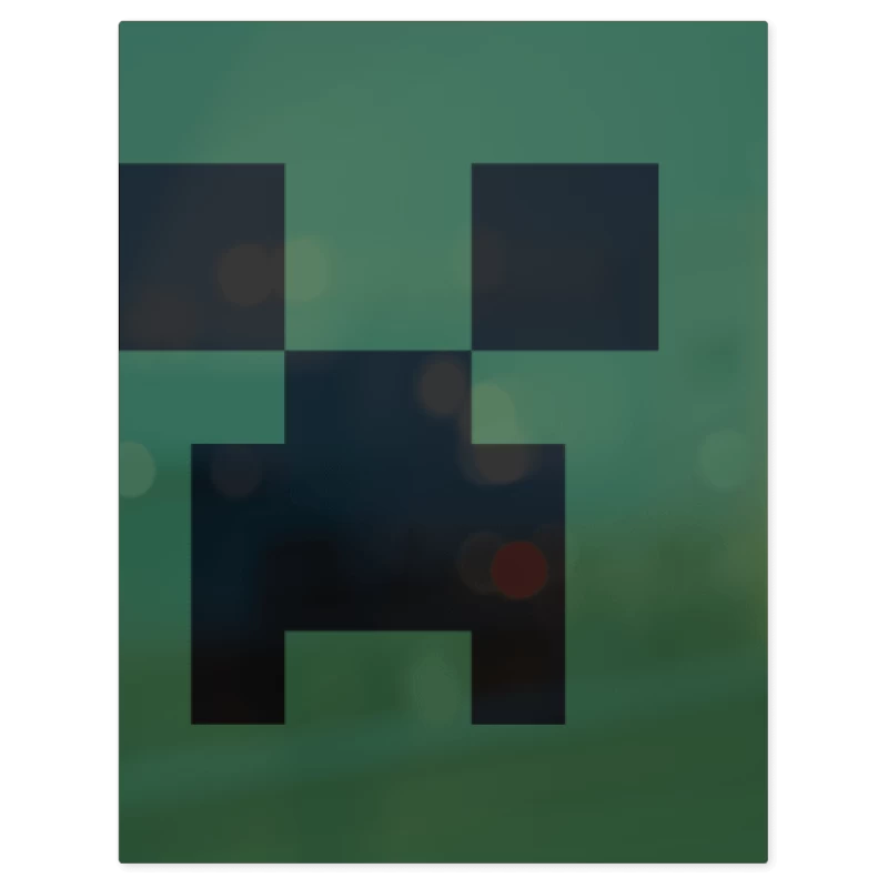 Minecraft - Creeper – Print Metálico