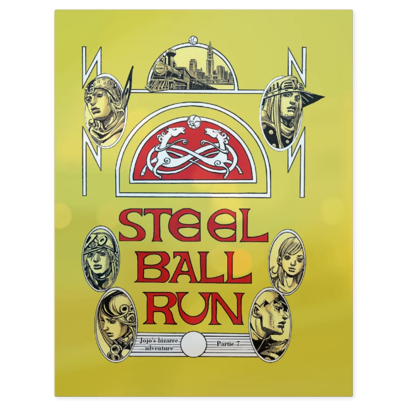 Jojos Steel Ball Run – Print Metálico