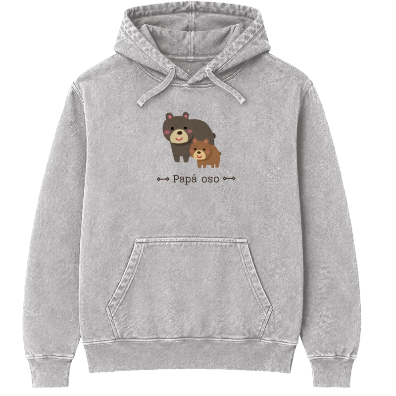 Polerón Papá oso — Regalo tierno para papá, diseño de osos, Día del Padre y cumpleaños, ilustración de oso y osito, tierno y lindo