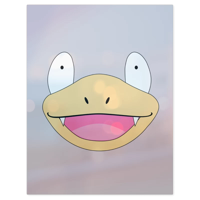 Slowpoke Face – Print Metálico
