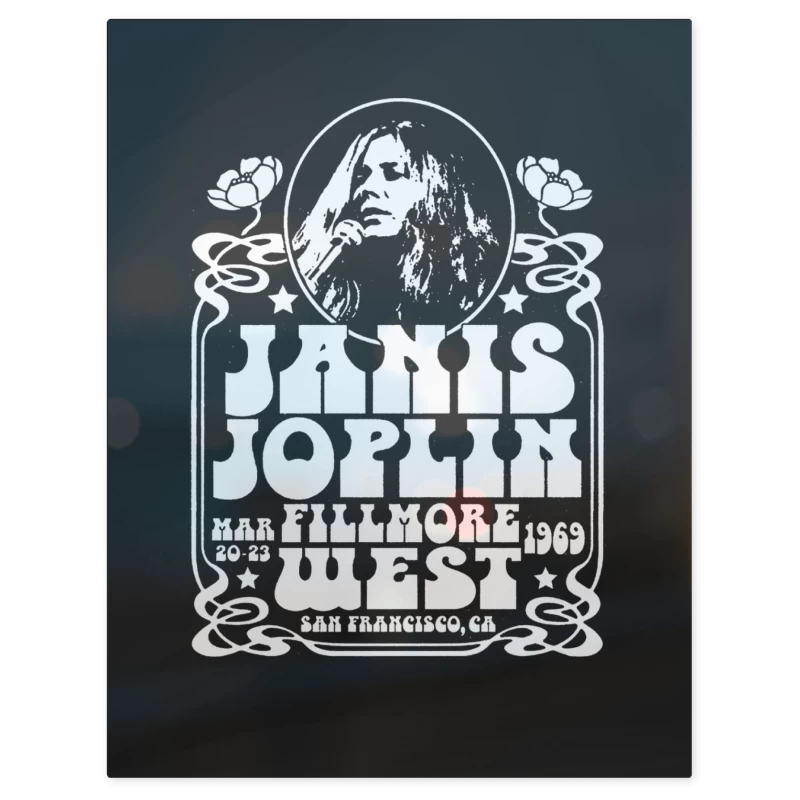 Janis Joplin Fillmore West – Print Metálico