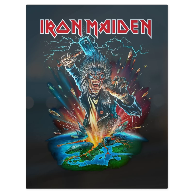 Iron Maiden Eddie Thor – Print Metálico