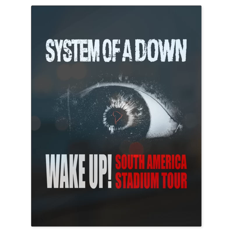 System of a Down Wake Up Tour – Print Metálico