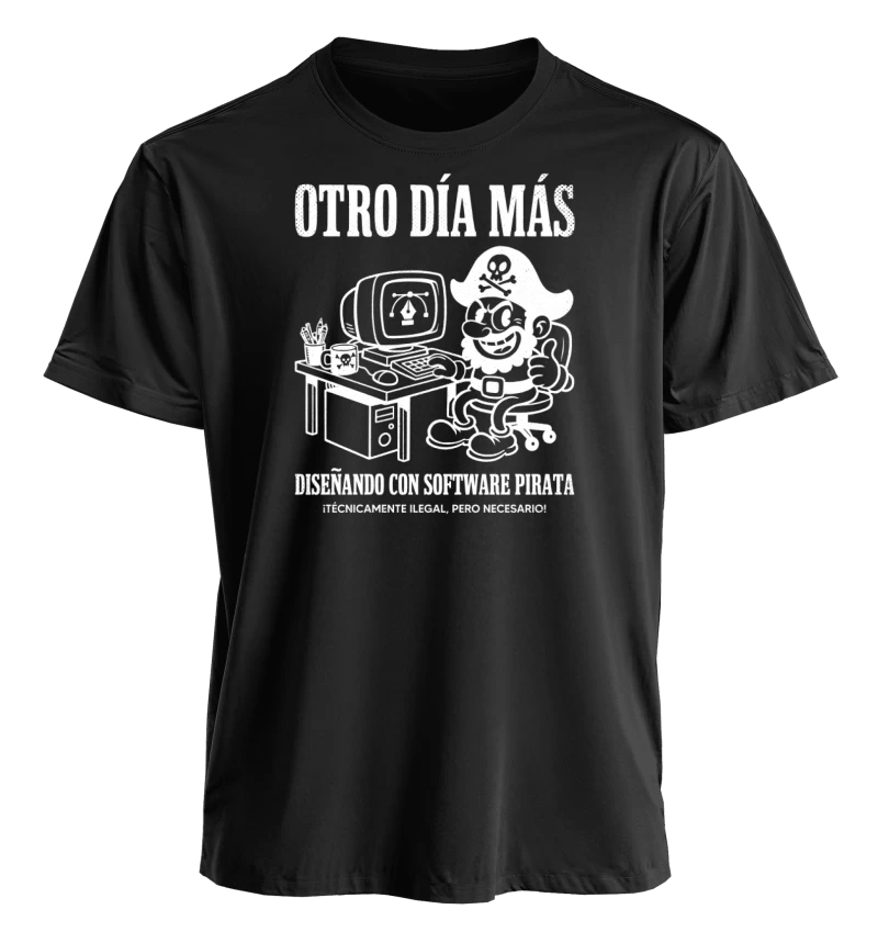 Otro Día Más Diseñando con Software Pirata