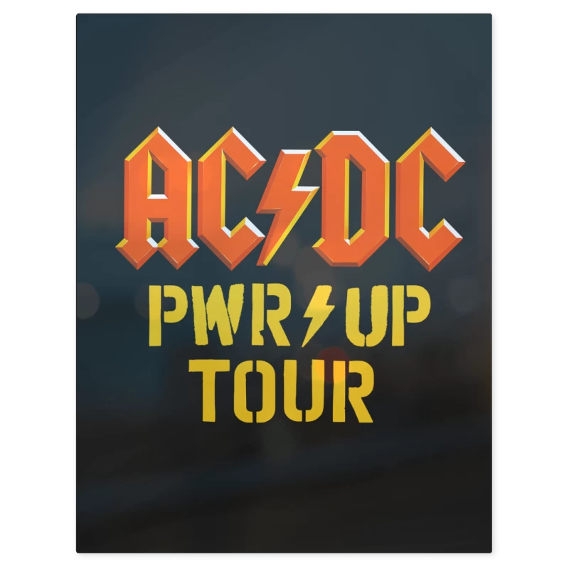 AC DC PWR UP TOUR – Print Metálico