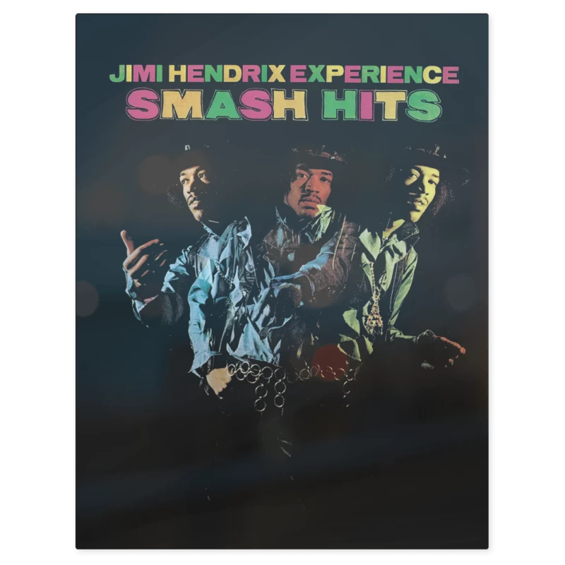 Jimi Hendrix Smash Hits – Print Metálico