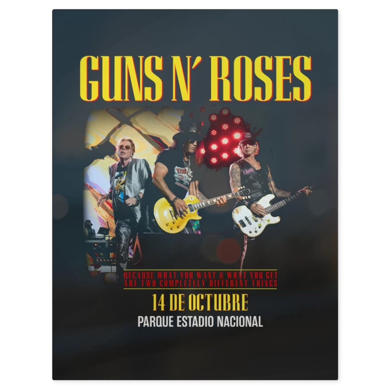Guns N Roses Chile 2025 – Print Metálico