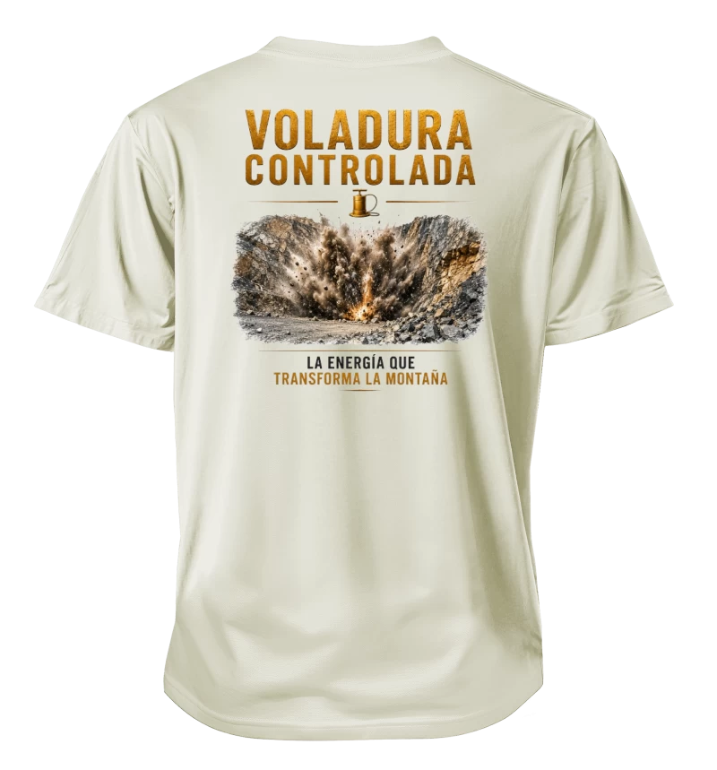 Polera Voladura Controlada - La Energía que Transforma la Montaña
