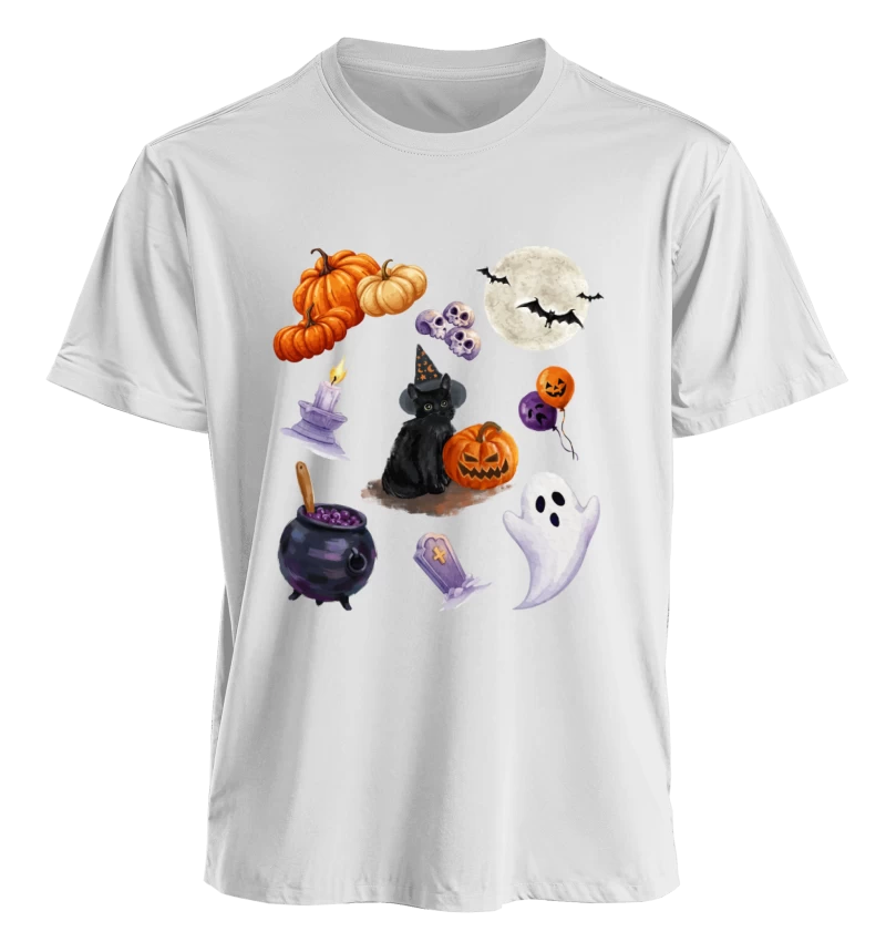 Polera Halloween Estilo Pintura