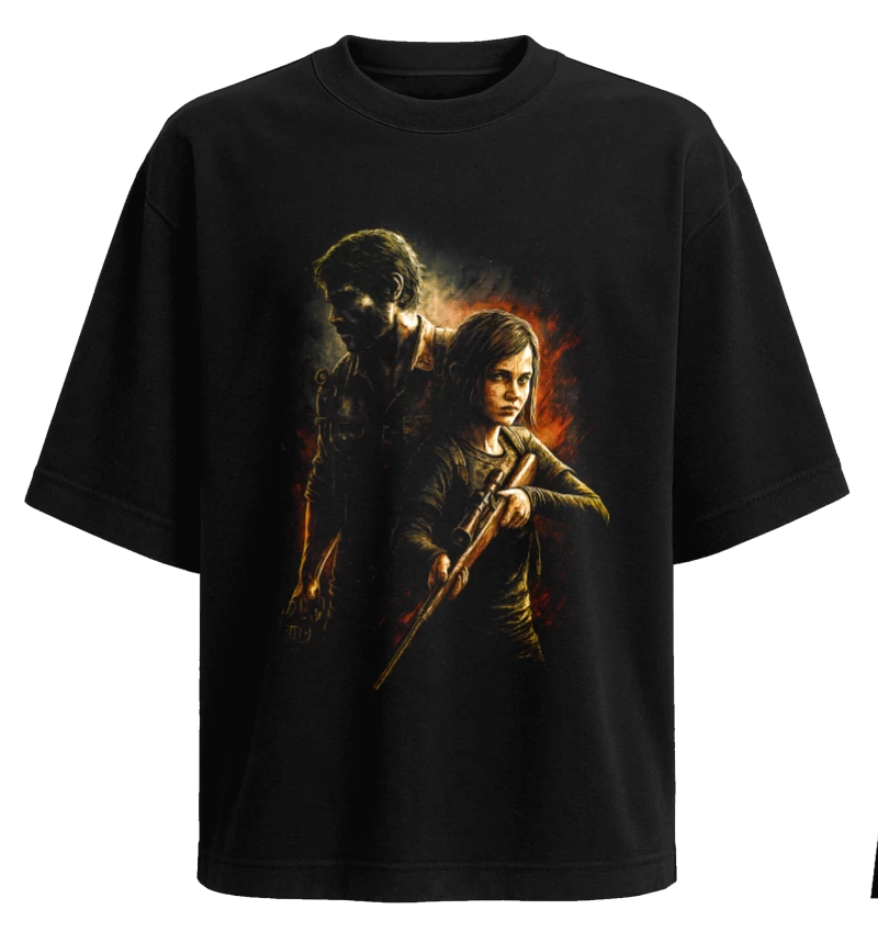Polera The Last of Us Joel y Ellie