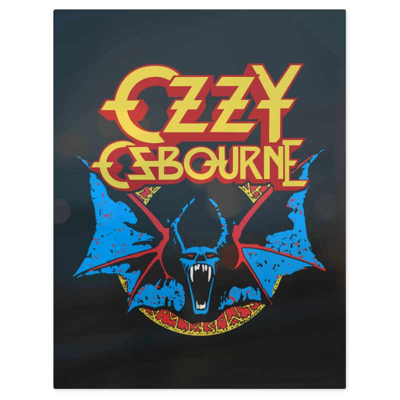 Ozzy Osbourne Murcielágo – Print Metálico