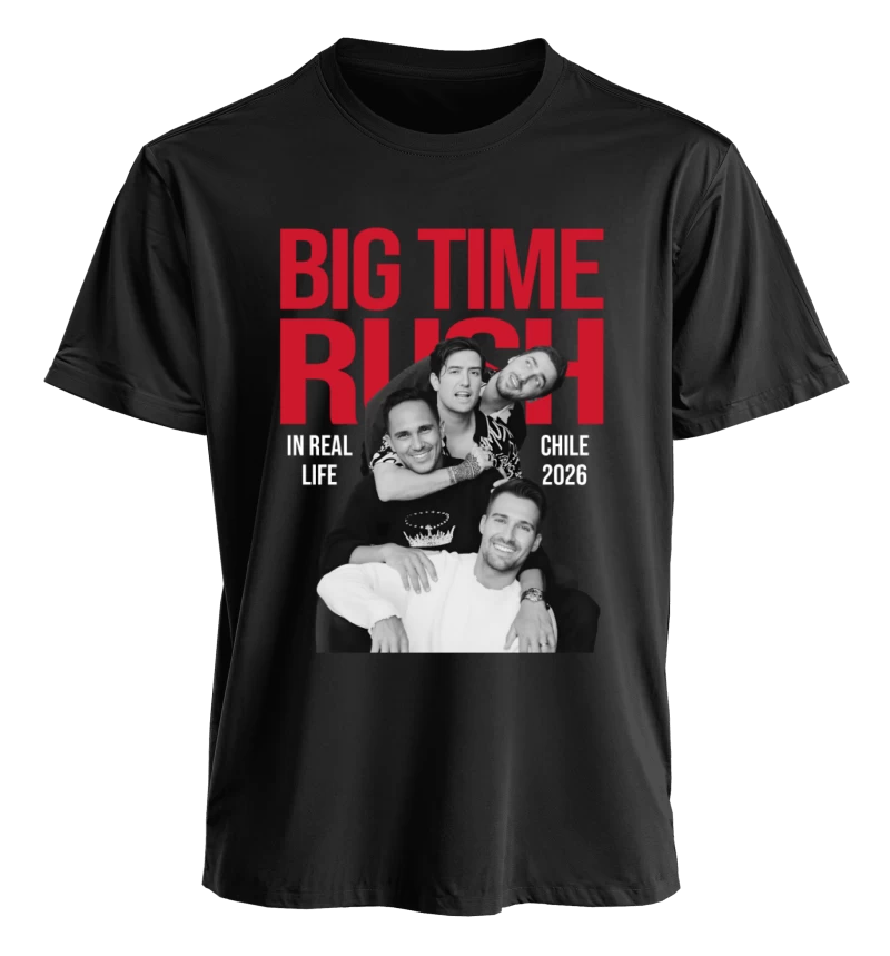 Polera Big Time Rush – In Real Life Negra