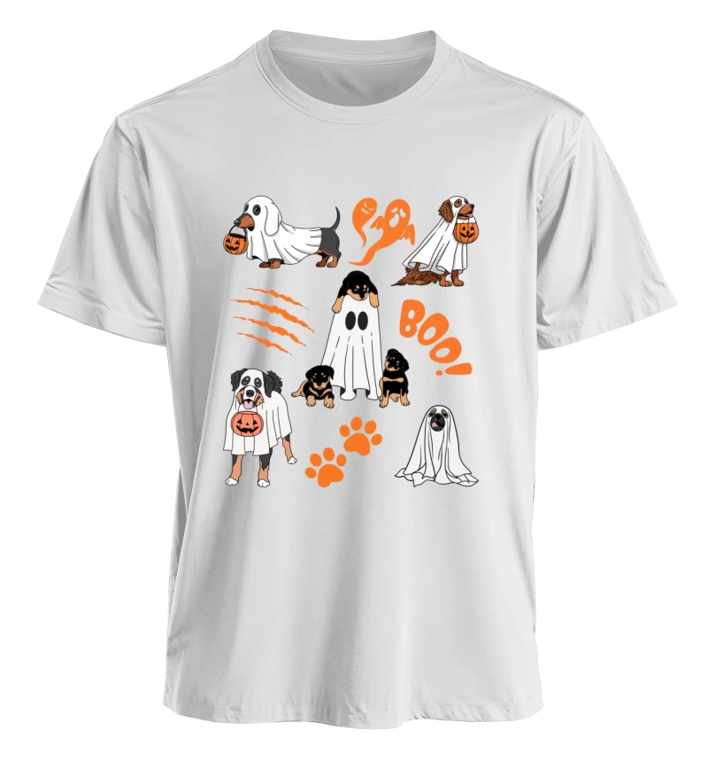 Polera Perritos Disfrazados Halloween