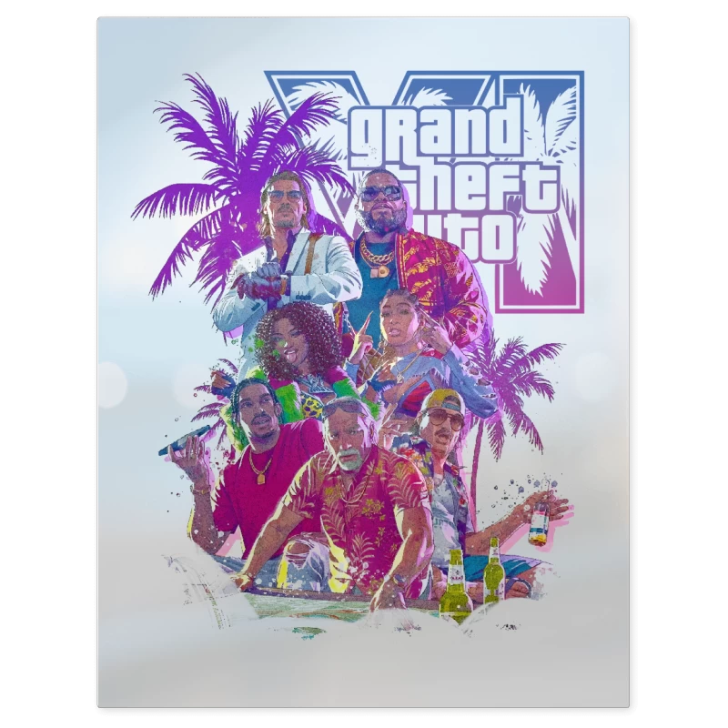 Grand Theft Auto 6 2026 – Print Metálico
