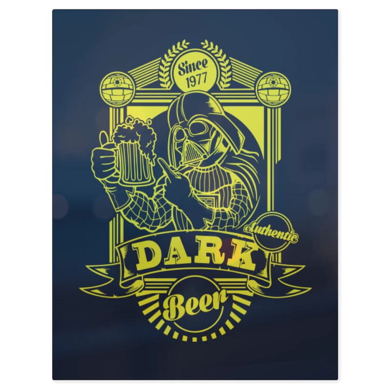 Dark Beer – Print Metálico
