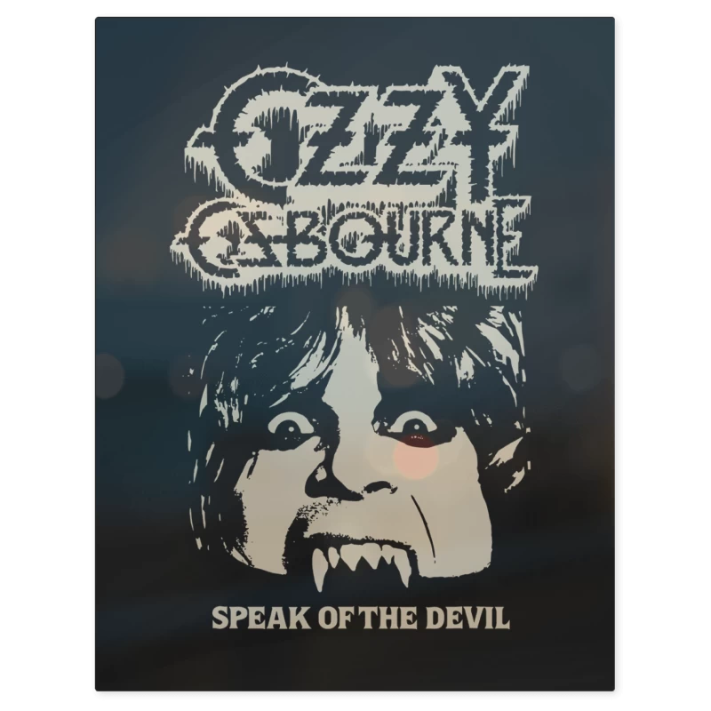 Ozzy Osbourne Hablando del Diablo – Print Metálico