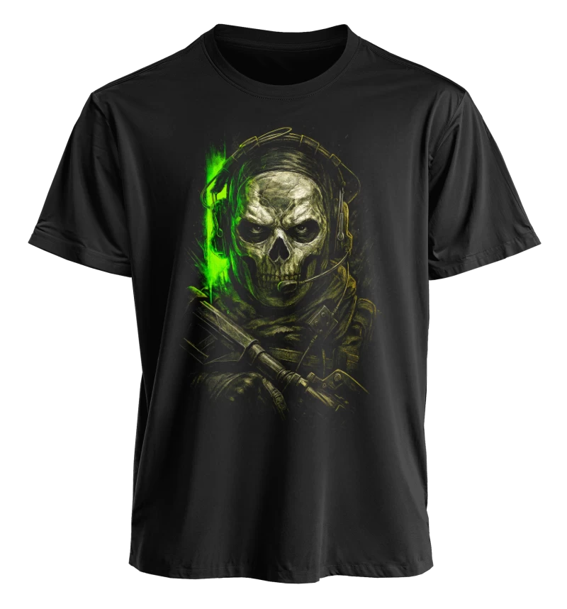 Polera Call of Duty Modern Warfare 2 Ghost Skull
