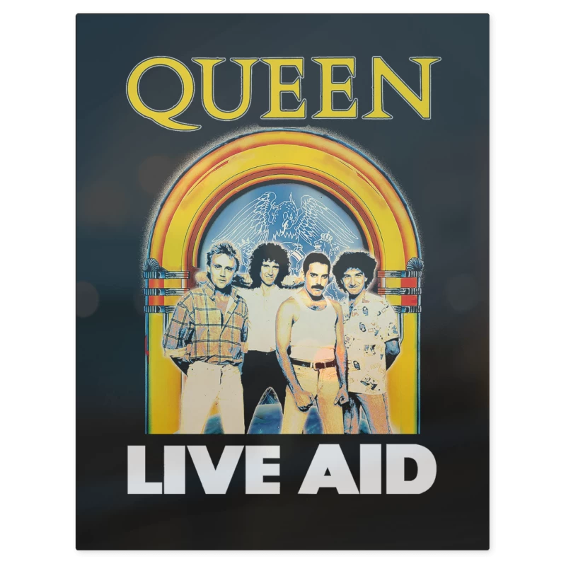 Queen Live AID – Print Metálico