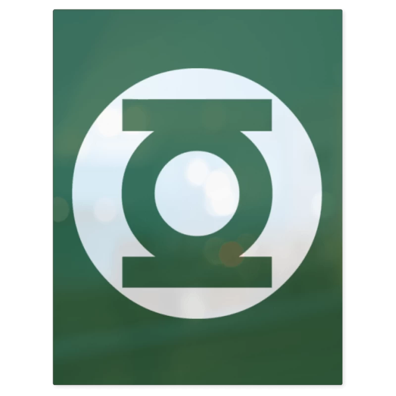 Linterna Verde - Logo – Print Metálico