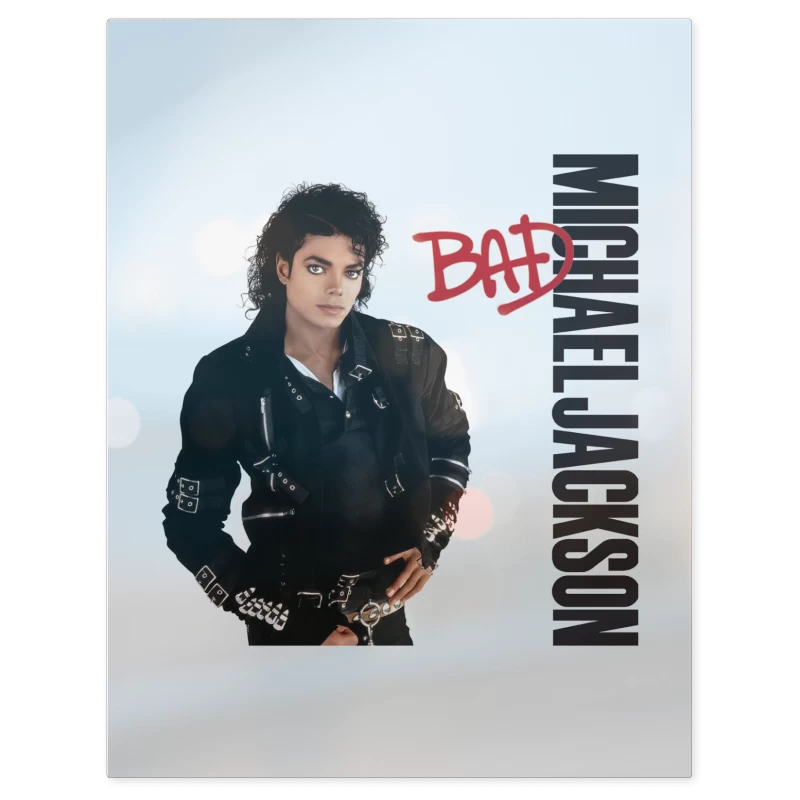 Michael Jackson Bad – Print Metálico