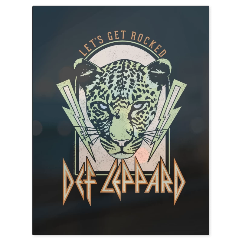 Def Leppard Lets Get Rocked – Print Metálico