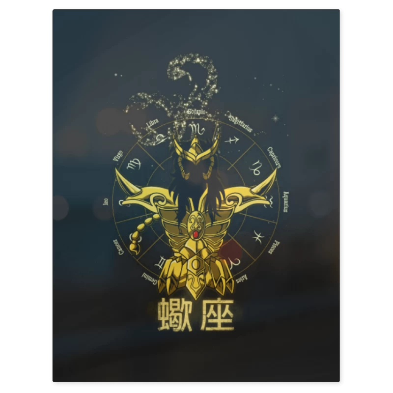 Escorpion Saint Seiya – Print Metálico