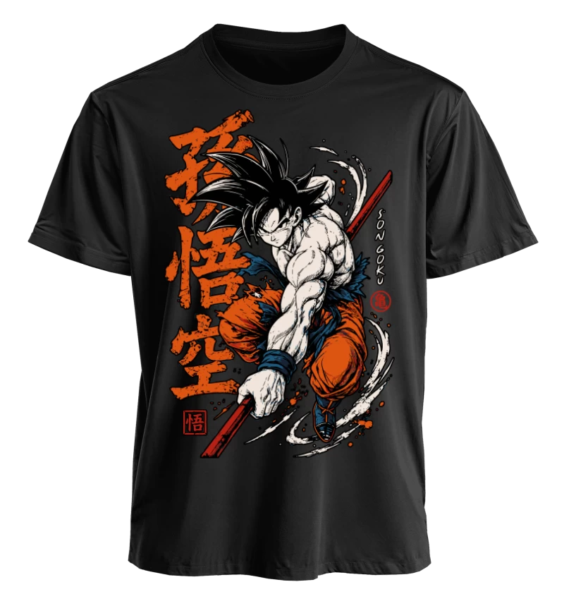Polera Dragon Ball Z Goku Warrior Spirit
